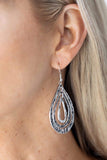 Paparazzi Earring - Plains Pathfinder - Silver