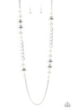 Paparazzi Necklace - Uptown Talker - White