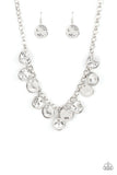 Paparazzi Necklace - Spot On Sparkle - White