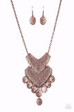 Paparazzi Necklace - Keys to the ANIMAL Kingdom - Copper