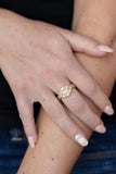 Paparazzi Ring - Floral Frou-Frou - Gold