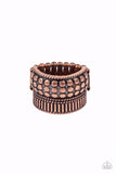 Paparazzi Ring - Tenacious Texture - Copper