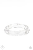 Paparazzi Bracelet - Clear-Cut Couture - White