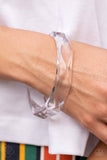 Paparazzi Bracelet - Clear-Cut Couture - White