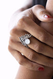 Paparazzi Ring - Lotus Solstice - White