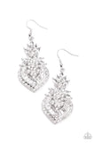 Paparazzi Earring - Royal Hustle - White