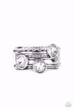 Paparazzi Ring - Pack It On - White