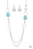 Paparazzi Necklace - Grounded Glamour - Blue