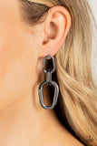 Paparazzi Earring - Harmonic Hardware - Black