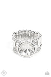 Paparazzi Ring - High Roller Sparkle - White