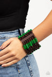 Paparazzi Bracelet - Vacay Vogue - Green
