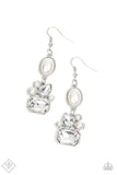 Paparazzi Earring - Showtime Twinkle - White