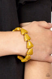 Paparazzi Bracelet - SHARK Out of Water - Yellow