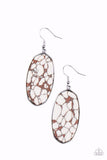 Paparazzi Earring - Stone Sculptures - Brown