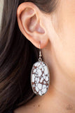 Paparazzi Earring - Stone Sculptures - Brown