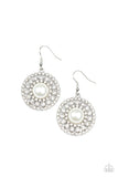 Paparazzi Earring - Century Classic - White