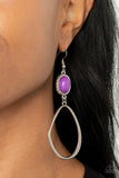 Paparazzi Earring - Adventurous Allure - Purple