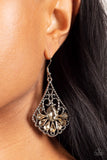 Paparazzi Earring - Exemplary Elegance - Brown