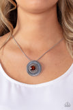 Paparazzi Necklace - Make Me a MEDALLION-aire - Brown
