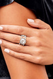 Paparazzi Ring - High Roller Sparkle - White