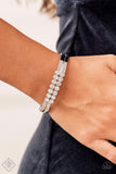 Paparazzi Bracelet - Doubled Down Dazzle - White