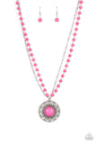 Paparazzi Necklace - Sahara Suburb - Pink