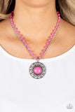 Paparazzi Necklace - Sahara Suburb - Pink