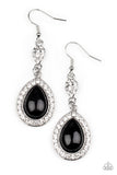 Paparazzi Earring - Elite Elegance - Black