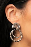 Paparazzi Earring - Ancient Arts - Silver
