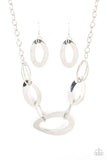 Paparazzi Necklace - METALHEAD Count - Silver