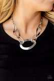 Paparazzi Necklace - METALHEAD Count - Silver