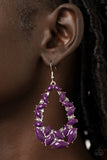 Paparazzi Earring - Tenacious Treasure - Purple