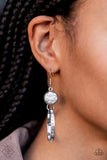 Paparazzi Earring - Standalone Sparkle - White