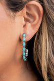 Paparazzi Earring - Kick Up a SANDSTORM - Blue