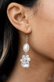 Paparazzi Earring - Showtime Twinkle - White
