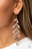 Paparazzi Earring - Lead From the FROND - Copper