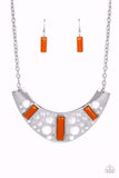 Paparazzi Necklace - Real Zeal - Orange