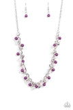 Paparazzi Necklace - Soft-Hearted Shimmer - Purple