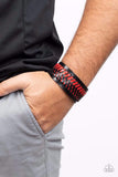 Paparazzi Bracelet - Punk Rocker Road - Red