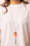 Paparazzi Necklace - Reel It In - Orange