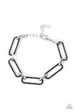 Paparazzi Bracelet - Still Not OVAL You - Black