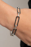 Paparazzi Bracelet - Still Not OVAL You - Black