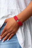Paparazzi Bracelet - Lusting for Wanderlust - Red