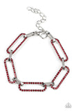Paparazzi Bracelet - Still Not OVAL You - Red