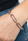 Paparazzi Bracelet - Still Not OVAL You - Red