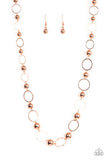 Paparazzi Necklace - Metro Milestone - Copper