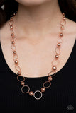 Paparazzi Necklace - Metro Milestone - Copper