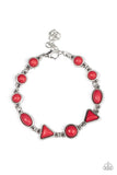 Paparazzi Bracelet - Quarry Quarrel - Red