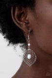Paparazzi Earring - Perky Perennial - White