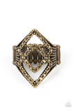 Paparazzi Necklace - Diamond Duet - Brass